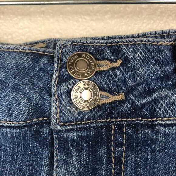 Route 66 Y2K Style Blue Denim Mini Jean Skirt Size 11/12 - Picture 7 of 7